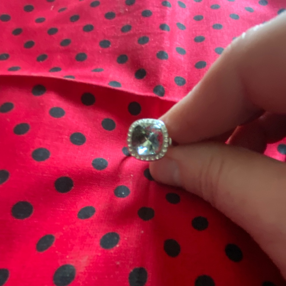 Square Spinel Ring - image 1